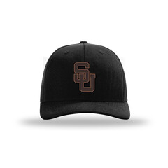 Richardson Richardson Trucker Hat Black with Leather SU