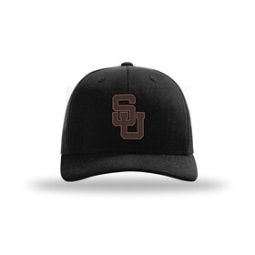 Richardson Richardson Trucker Hat Black with Leather SU