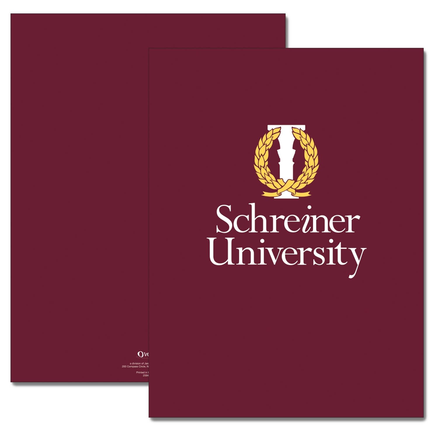 Schreiner Pocket Folder w/Crest