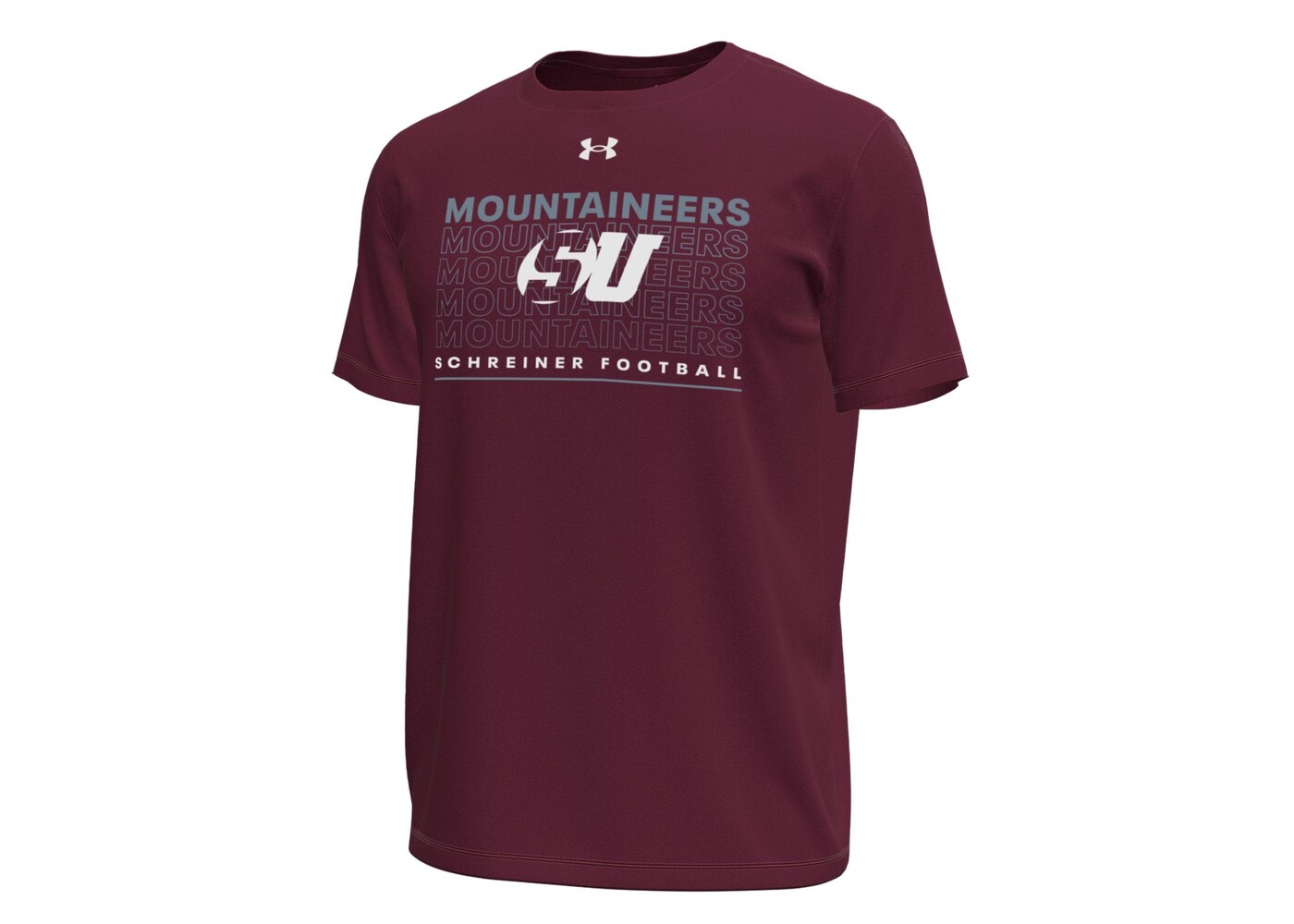 Under Armour Schreiner Mountaineers UA Stretch Tech Football Tee