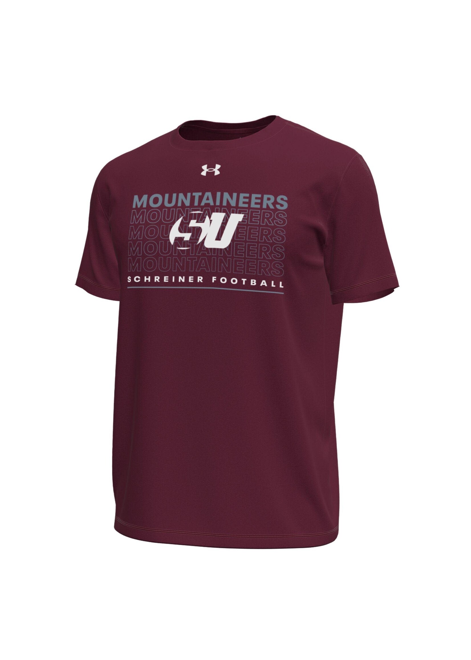 Under Armour Schreiner Mountaineers UA Stretch Tech Football Tee