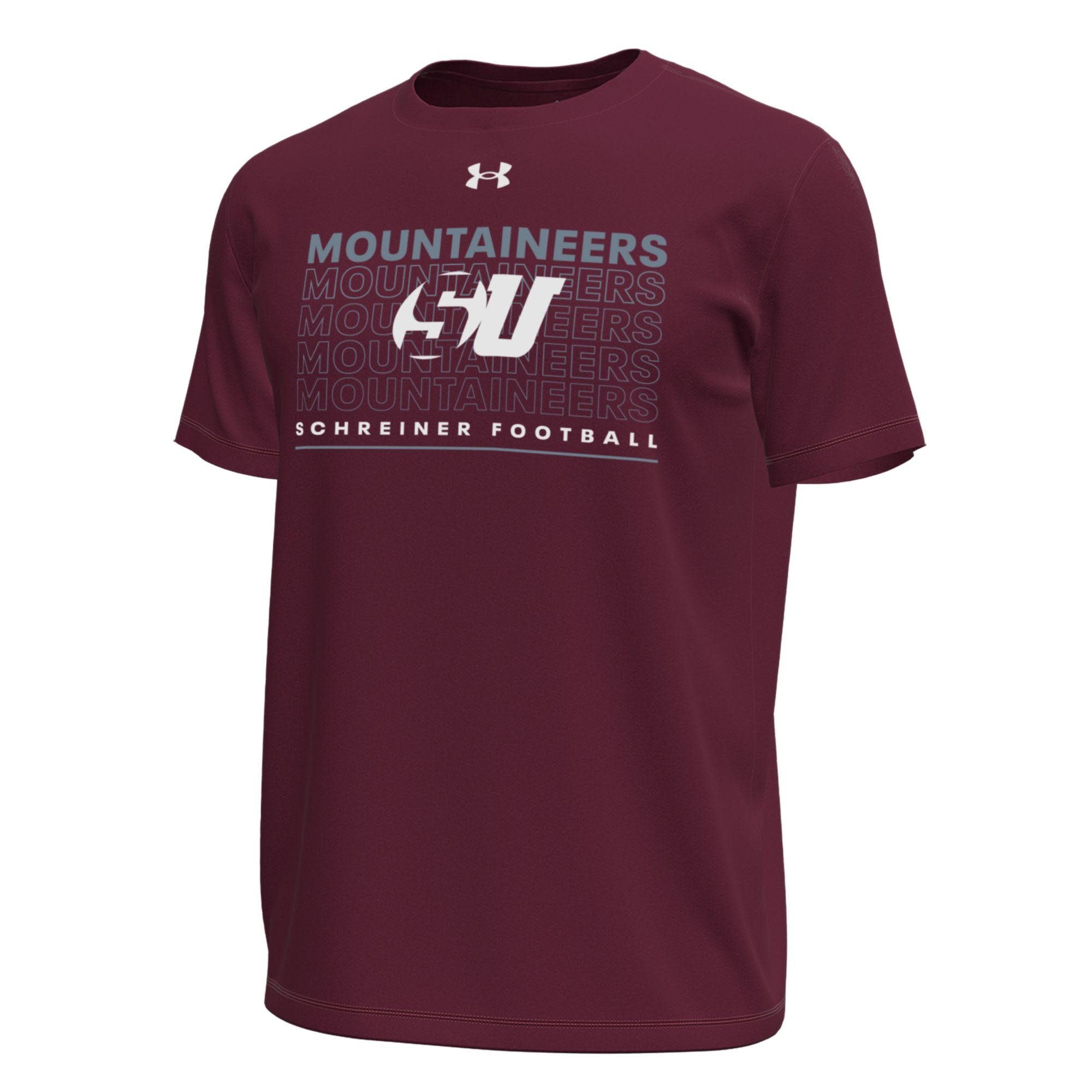 Under Armour Schreiner Mountaineers UA Stretch Tech Football Tee
