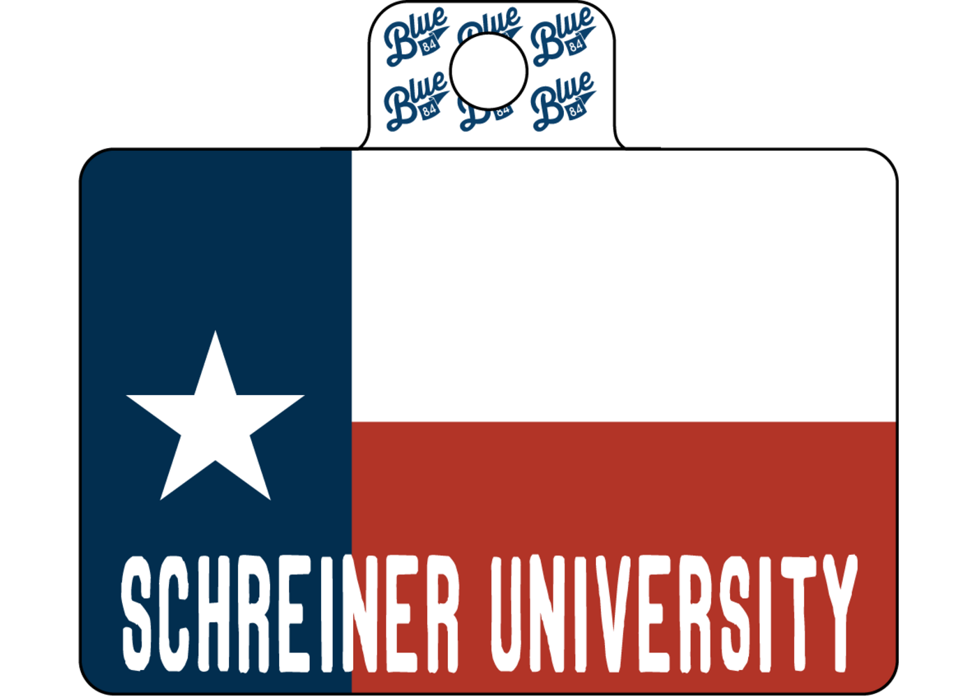 Blue 84 Blue84 Texas Home Flag Sticker