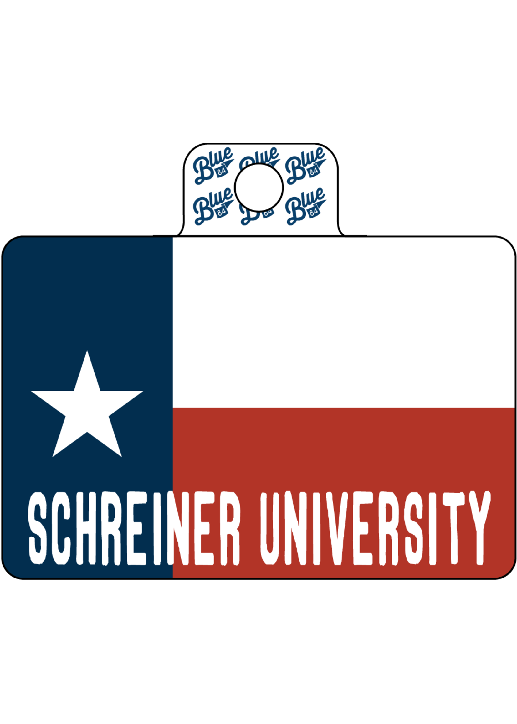 Blue 84 Blue84 Texas Home Flag Sticker