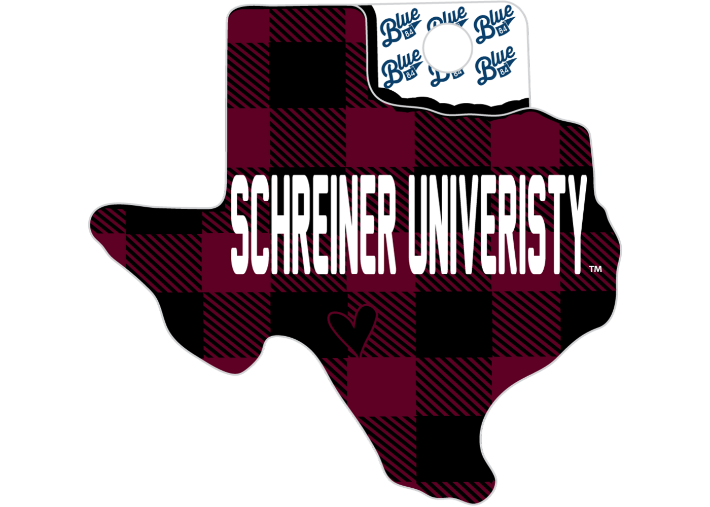 Blue 84 Blue 84 Schreiner Heart City Sticker
