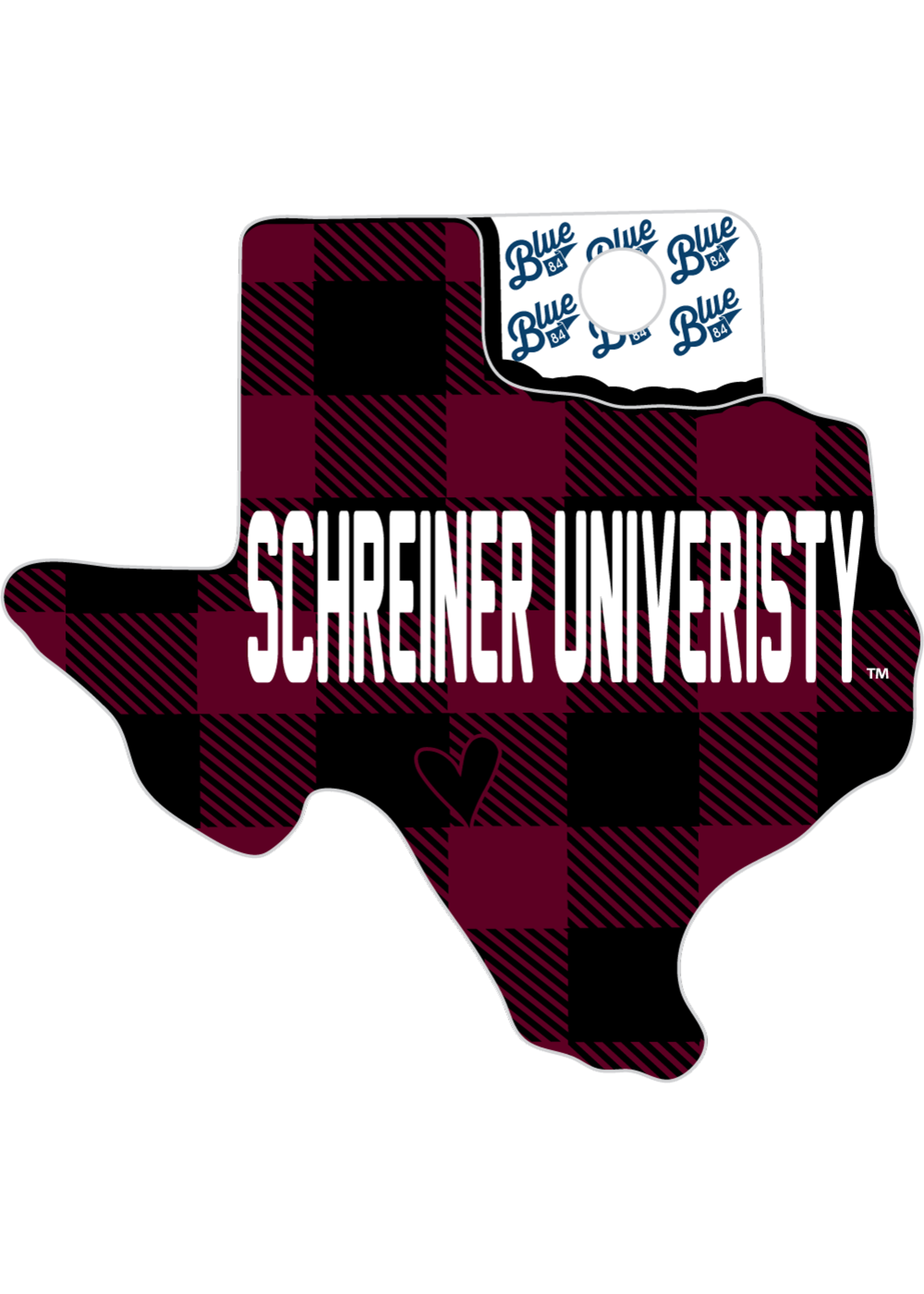 Blue 84 Blue 84 Schreiner Heart City Sticker