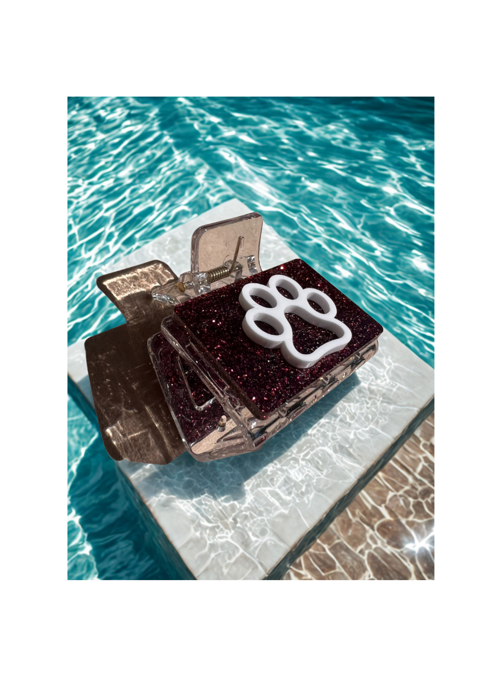 TLD Designs TLD Designs Schreiner Hairclip w/Baby Monty Paw