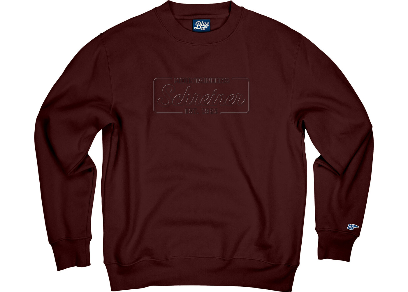 Blue 84 Schreiner Embossed Campbell Crew