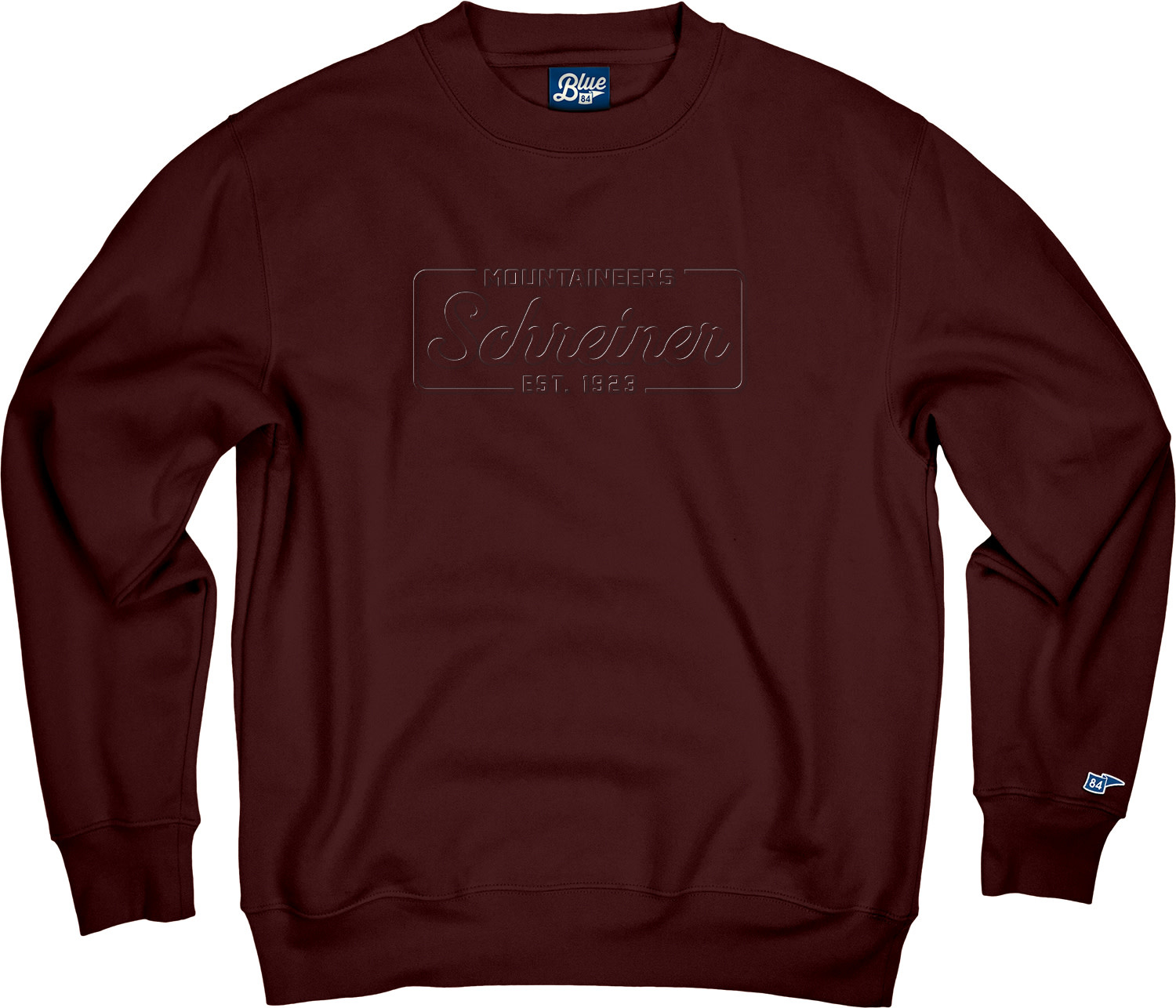 Blue 84 Schreiner Embossed Campbell Crew