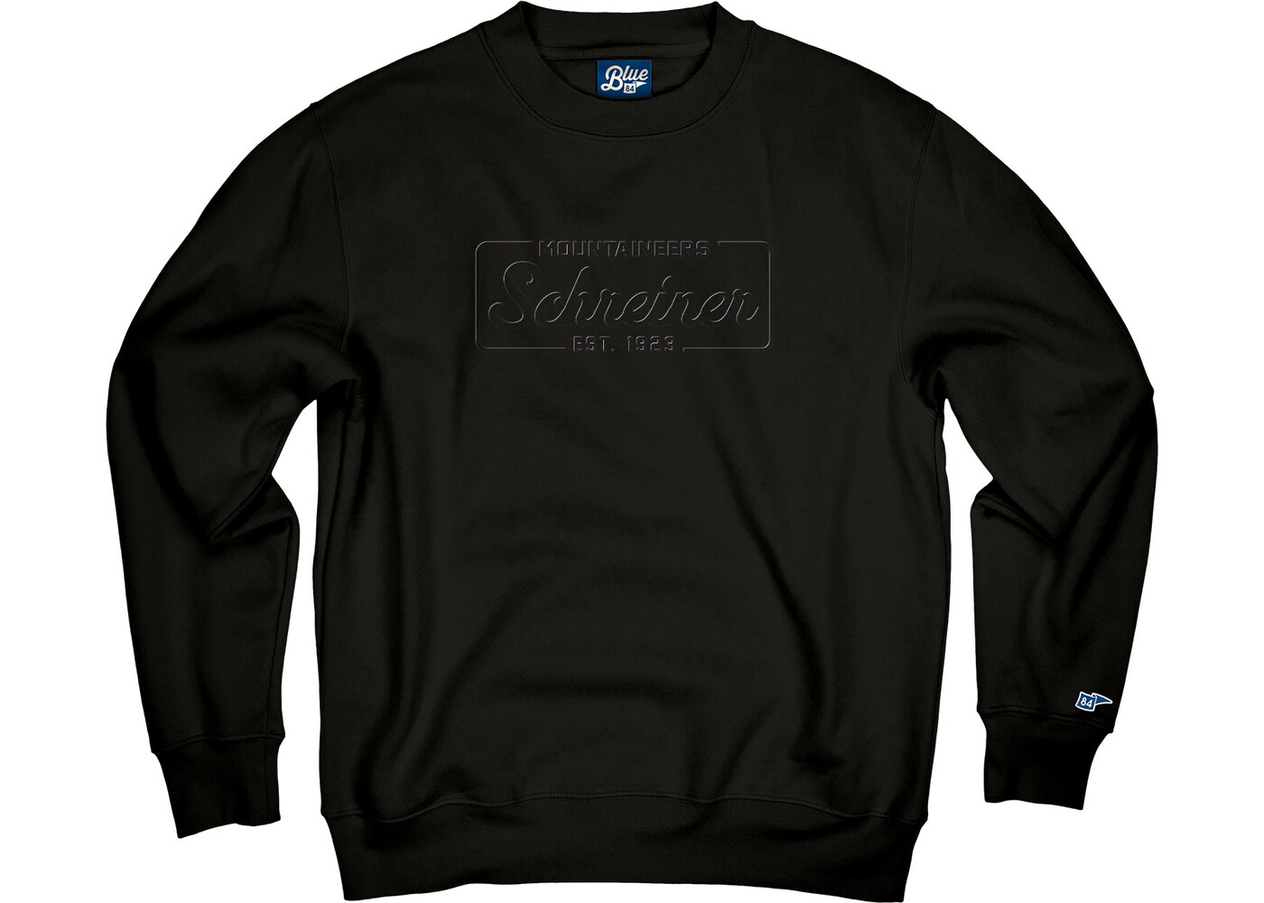 Blue 84 Schreiner Embossed Campbell Crew