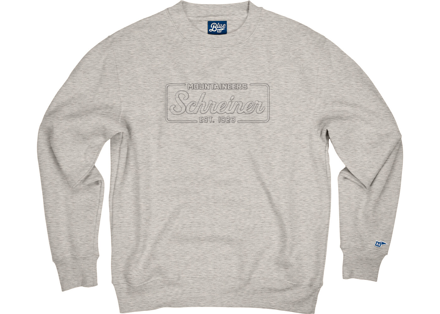 Blue 84 Schreiner Embossed Campbell Crew