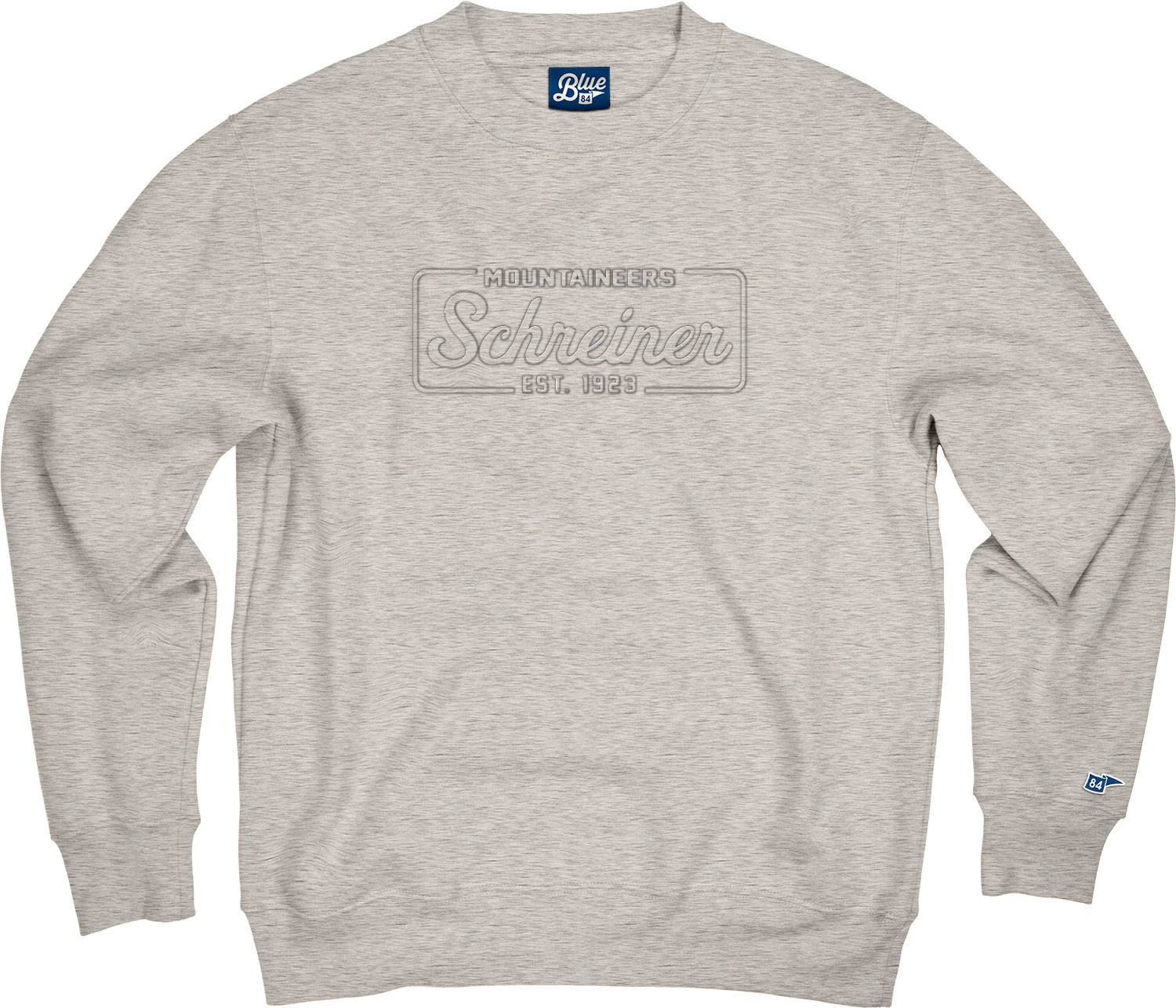 Blue 84 Schreiner Embossed Campbell Crew