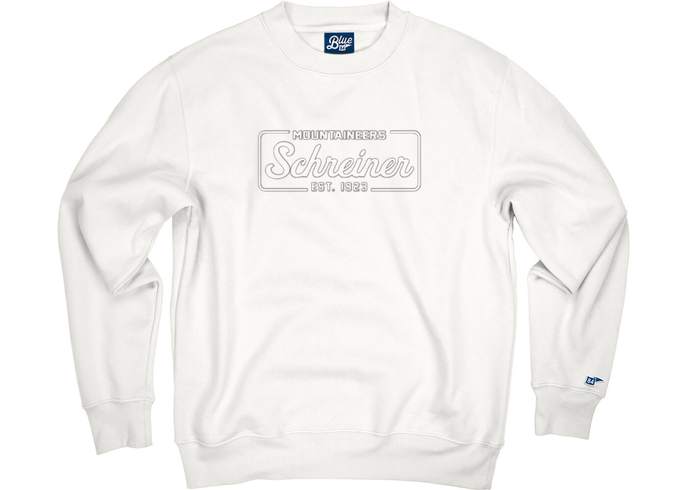 Blue 84 Schreiner Embossed Campbell Crew
