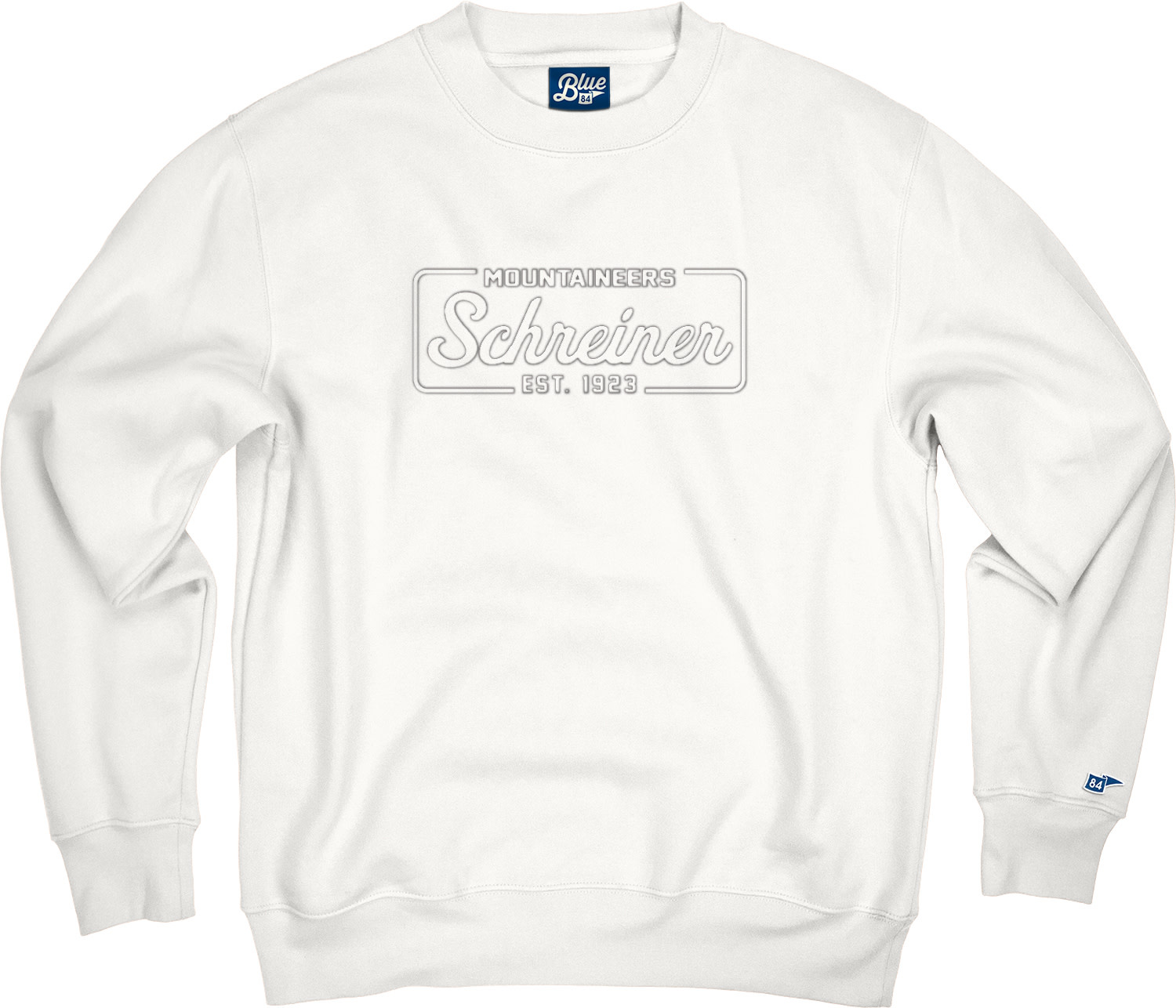Blue 84 Schreiner Embossed Campbell Crew