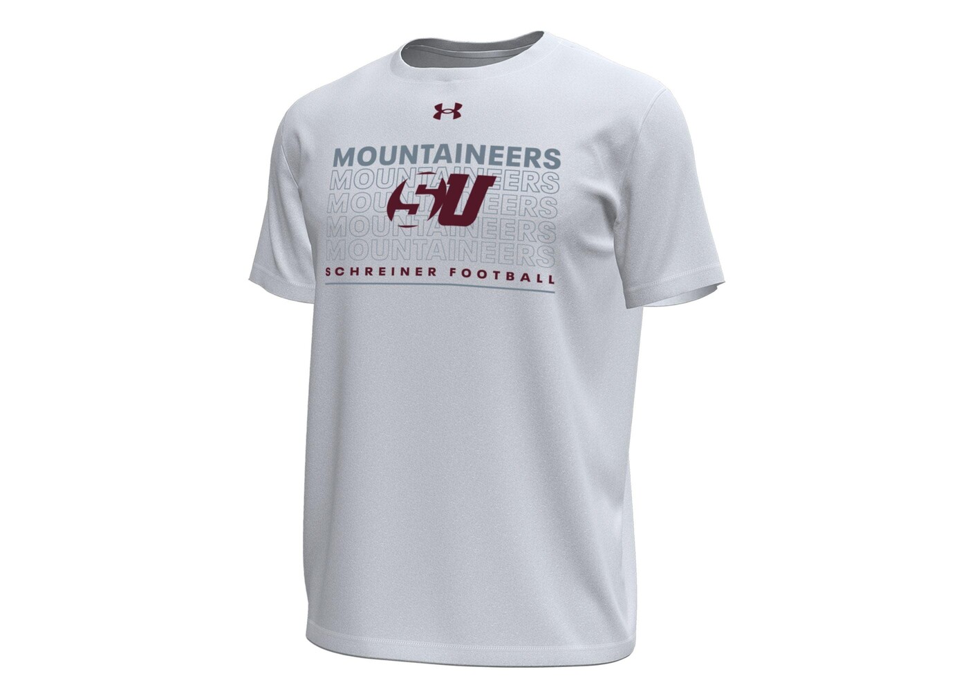 Under Armour Schreiner Mountaineers UA Stretch Tech Football Tee