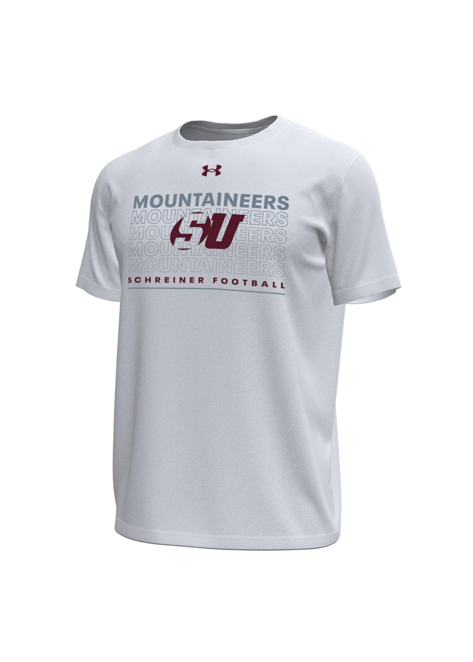 Under Armour Schreiner Mountaineers UA Stretch Tech Football Tee