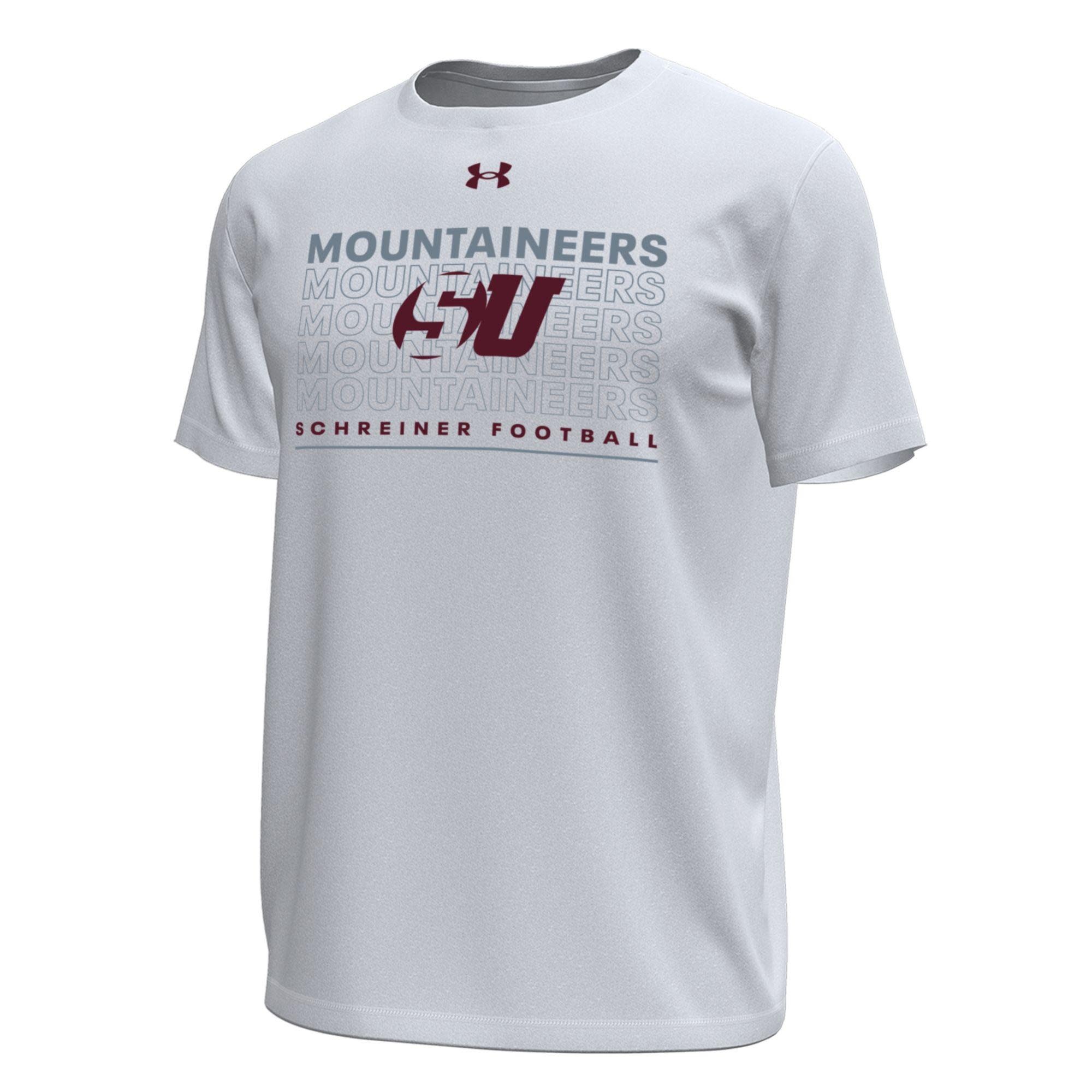 Under Armour Schreiner Mountaineers UA Stretch Tech Football Tee