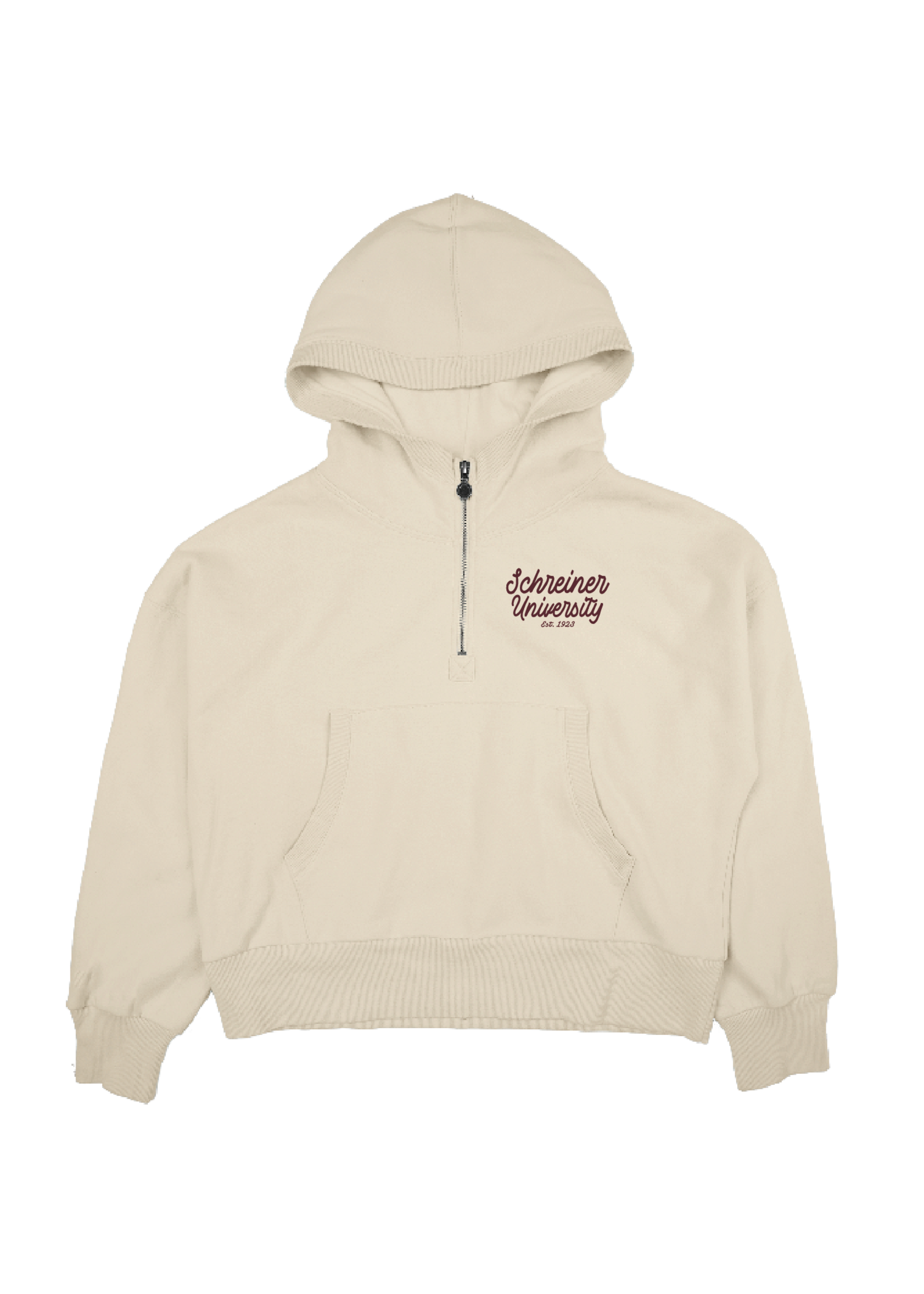 Blue 84 Schreiner Sanded 1/4 Zip Hood