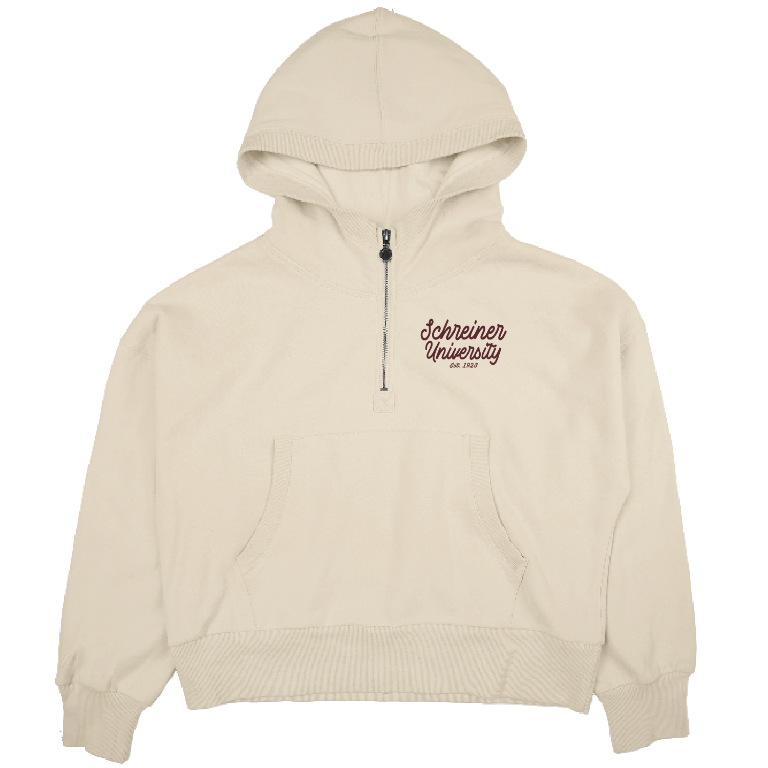 Blue 84 Schreiner Sanded 1/4 Zip Hood
