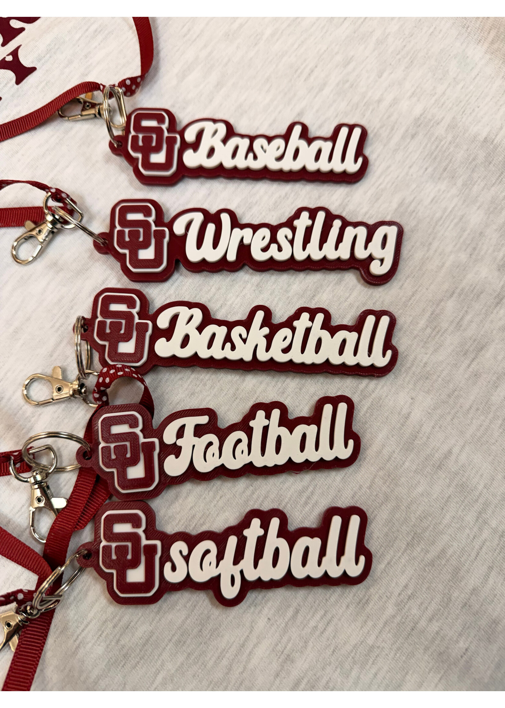 AOD Designs Game Day Keychain