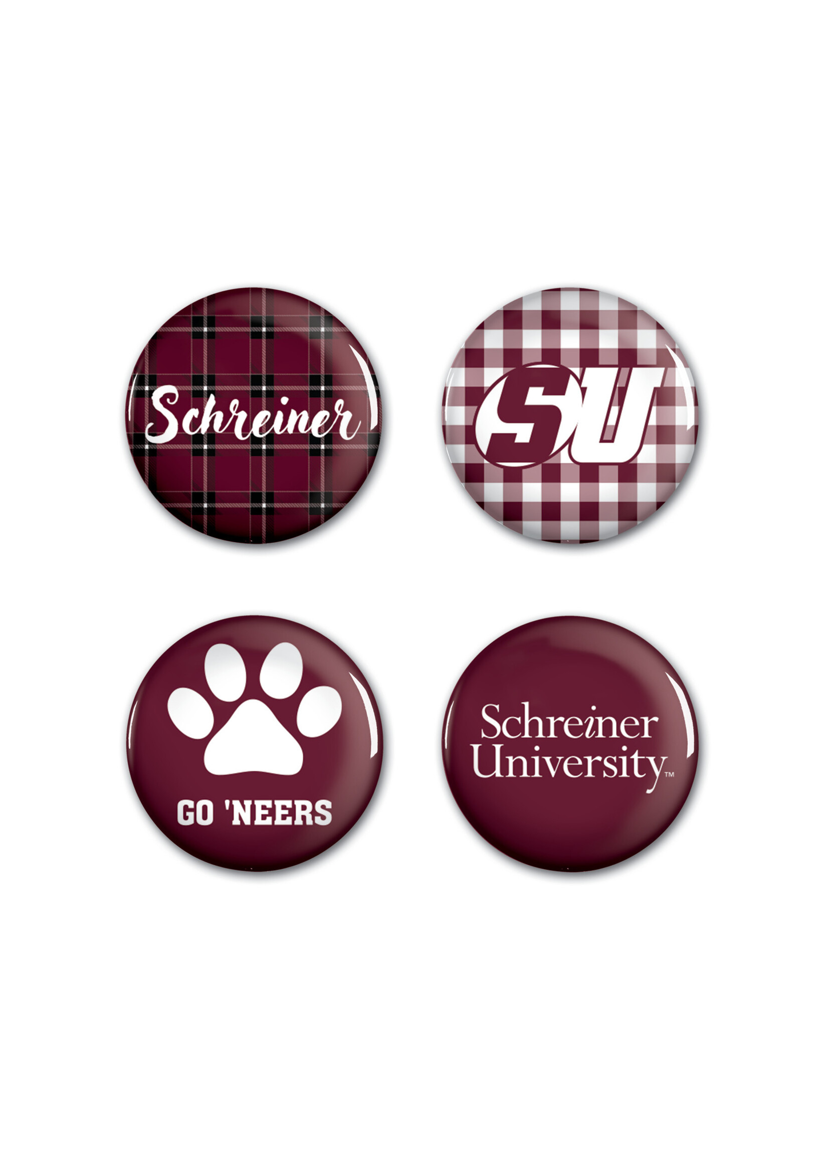 Wincraft Schreiner Spirit Buttons 4 pack
