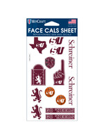 Schreiner Basketball Face Sticker Sheet