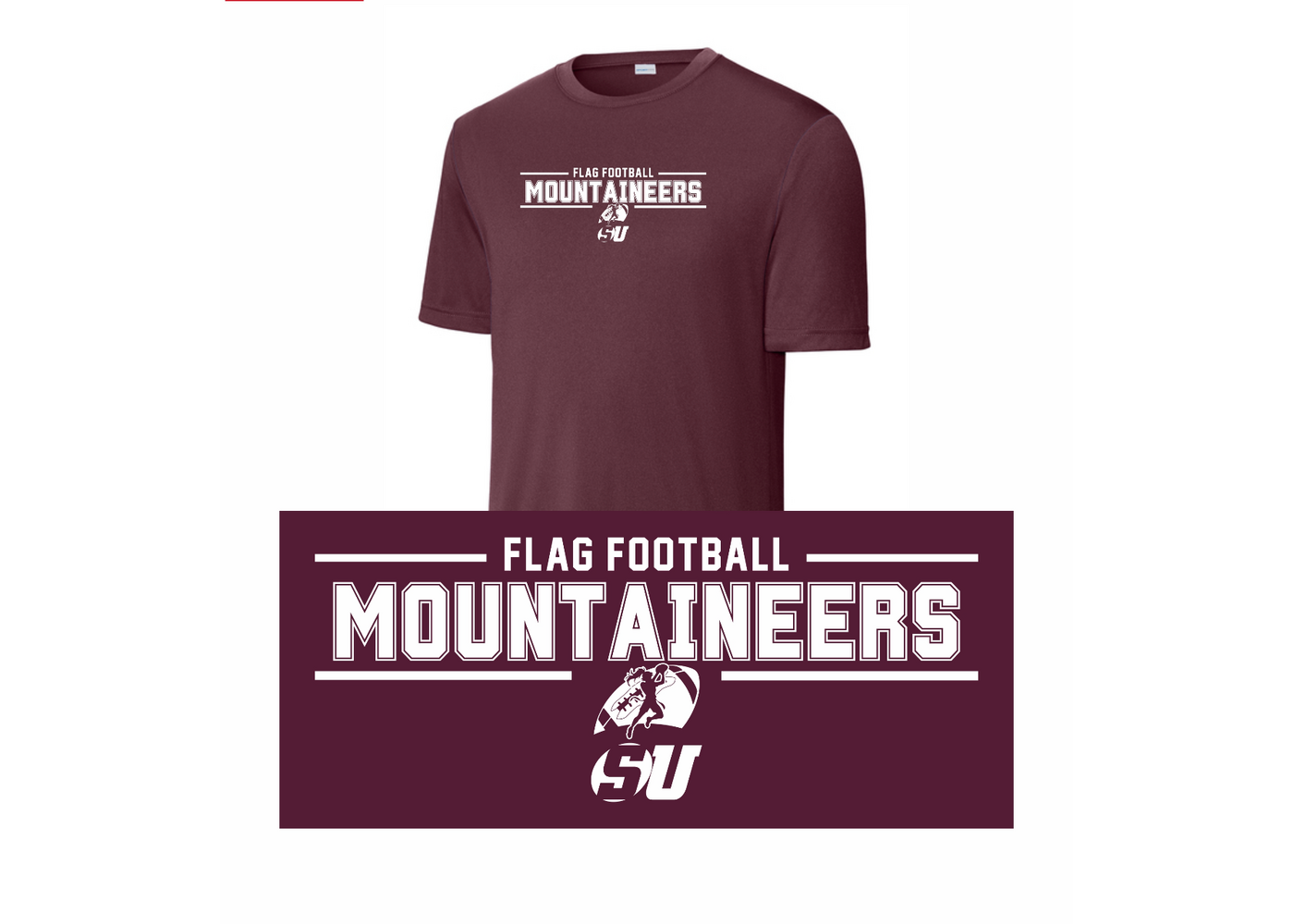 Sport Tek Schreiner Sport-Tek Performance Flag Football Tee