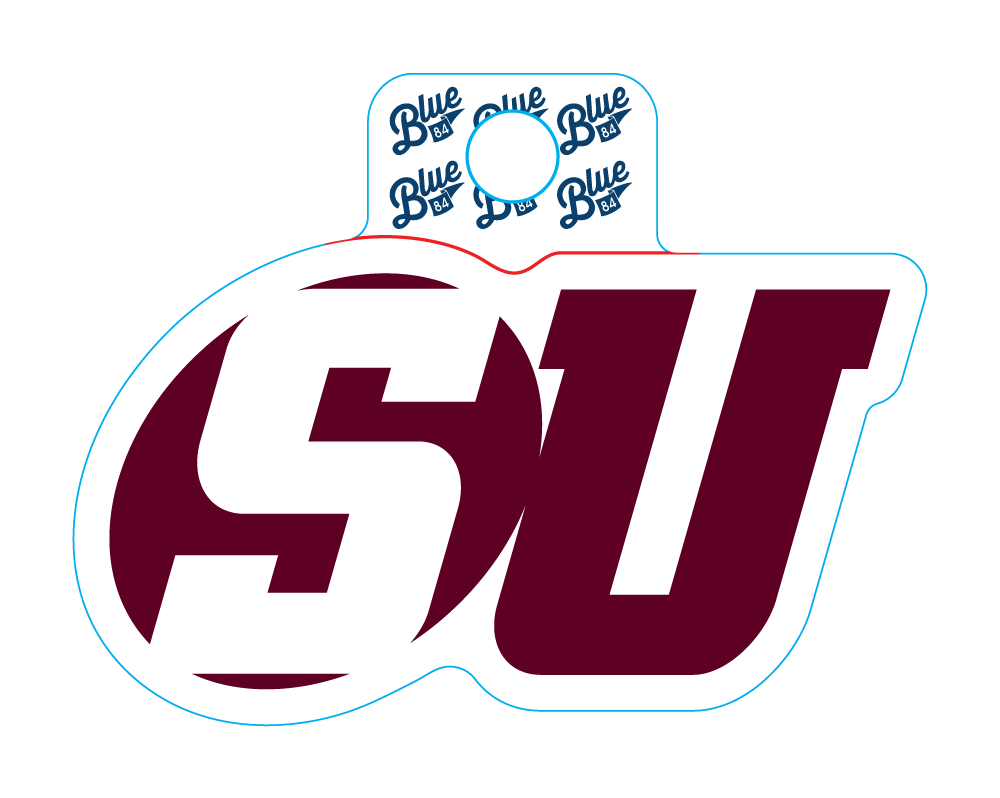 Blue 84 Big SU Sticker