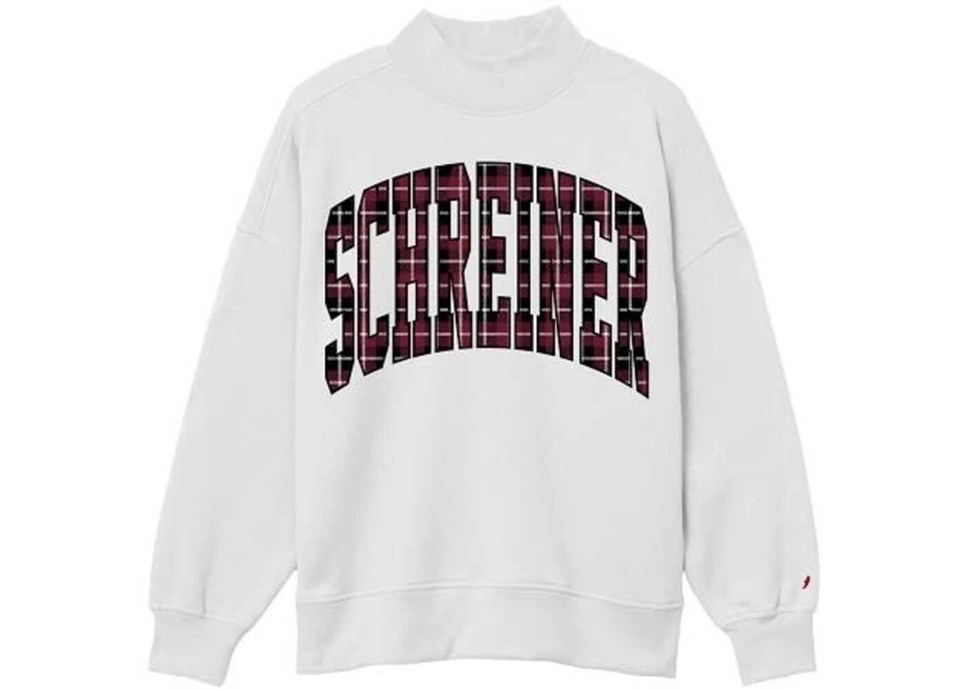League Tartan Mock Neck