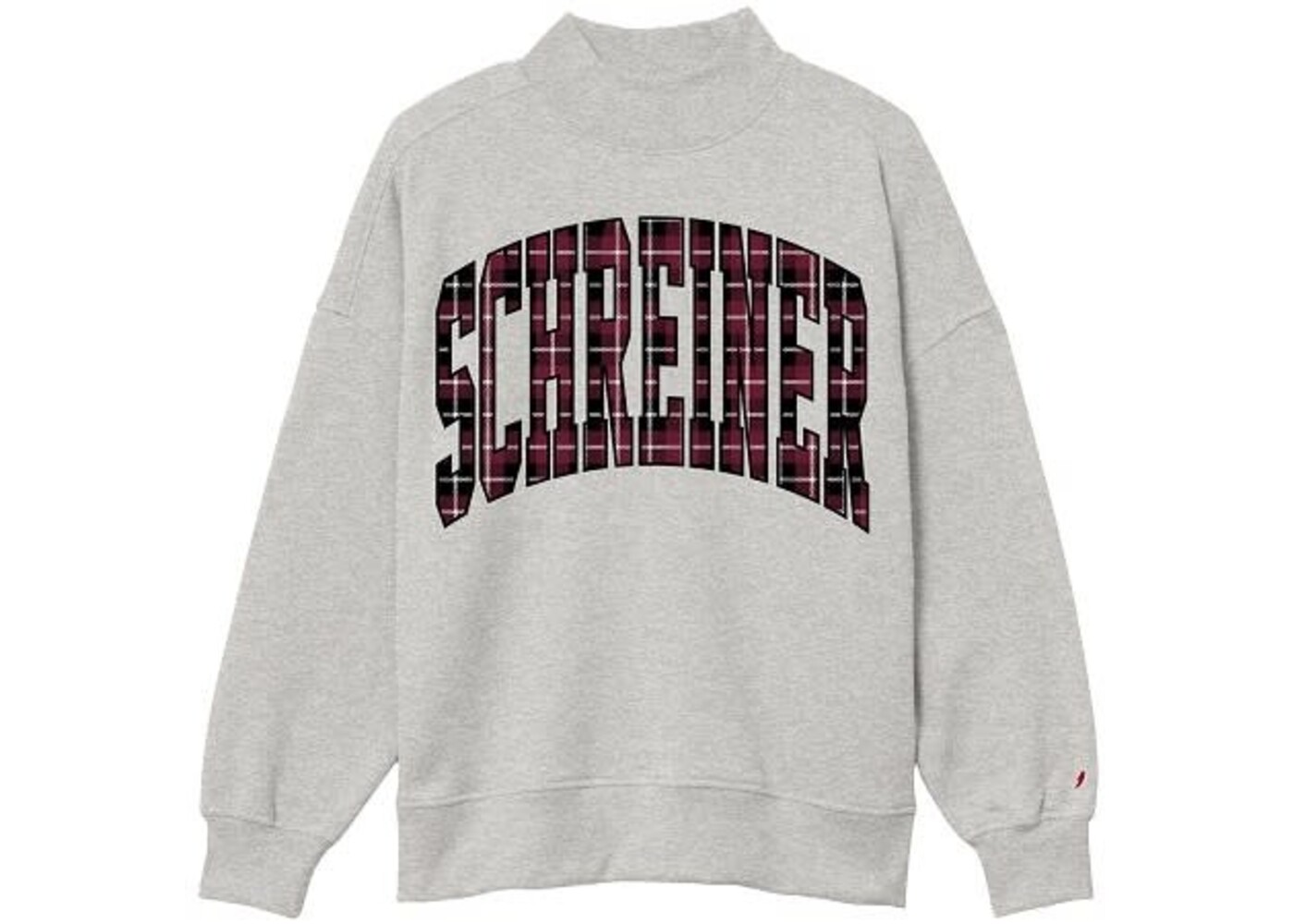 League Tartan Mock Neck