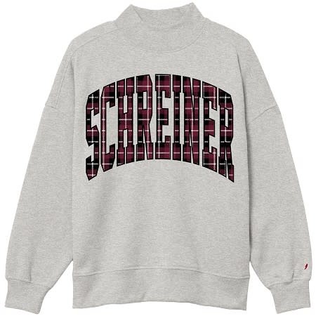 League Tartan Mock Neck