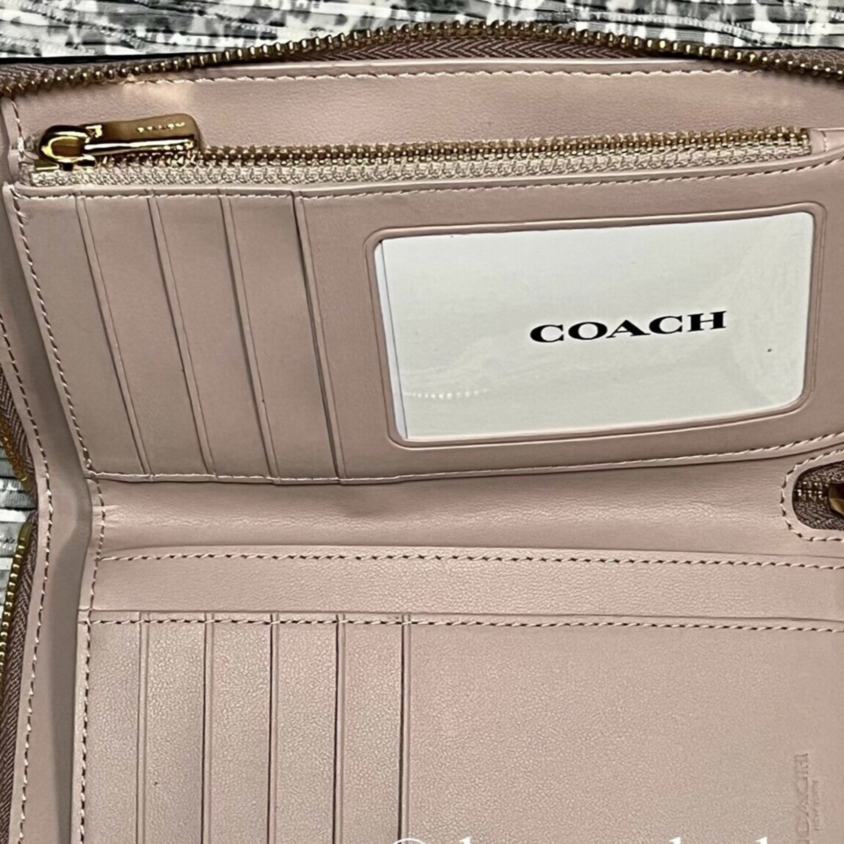 coach mauve wallet