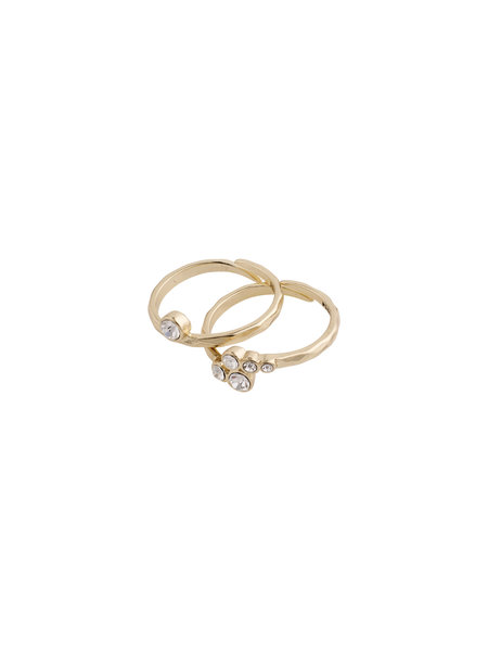 Pilgrim Ring Fran Gold Plated Crystal - 602032004