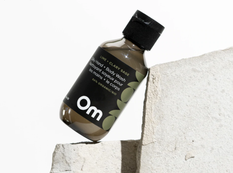 OM Organics Mini Lime + Clary Sage Silky Hand & Body Wash