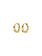 Pilgrim Earring Med Swirl Hoop Taffy Gold Plated - 282232013