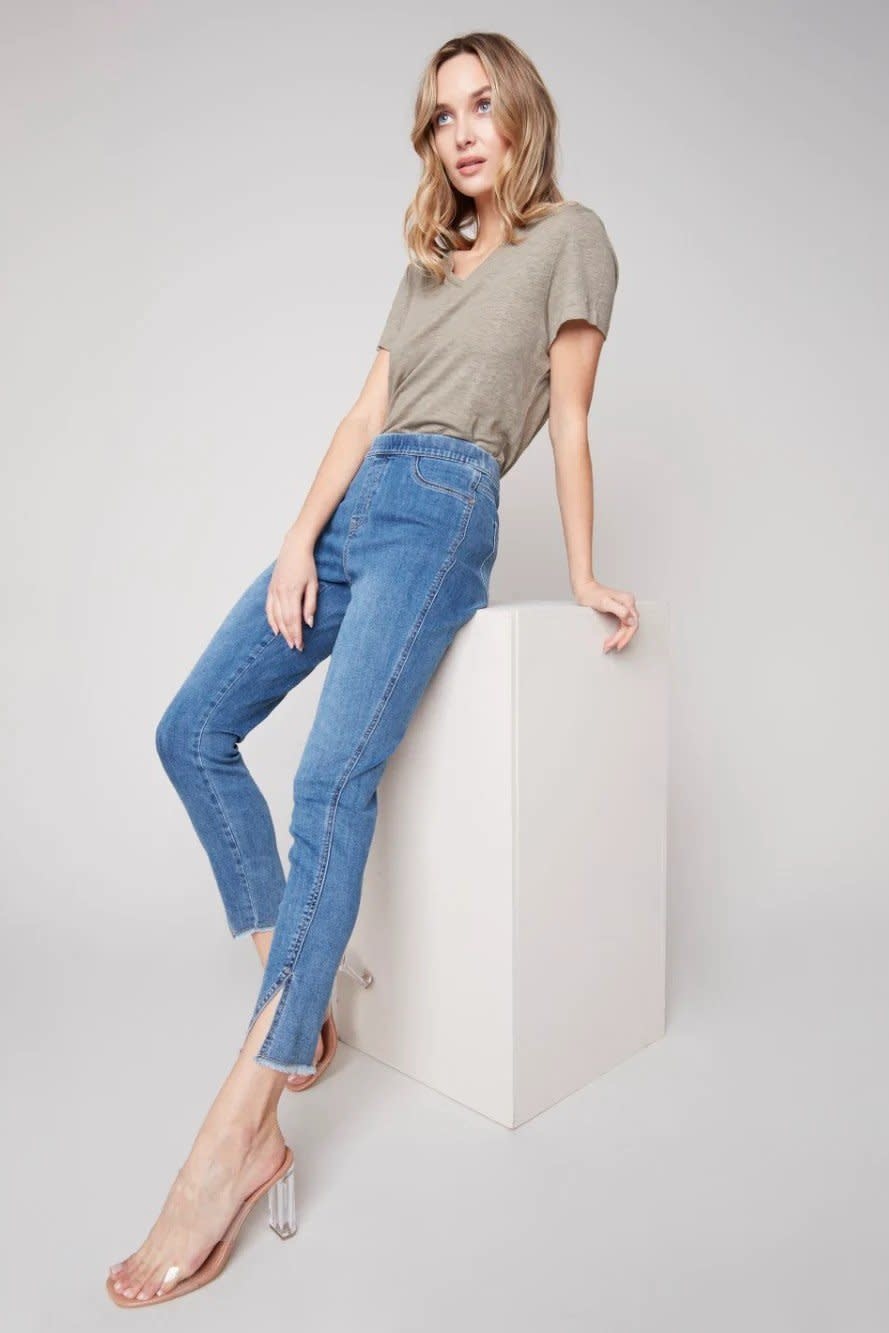 Paige Brigitte Raw Hem Cuff Jeans in Reflection - Clothing from Bod & Ted UK