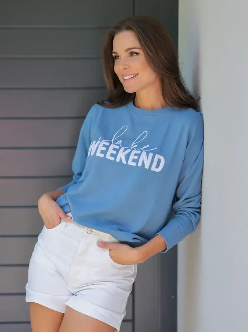 Shiraleah Lake Weekend Sweatshirt - Blue
