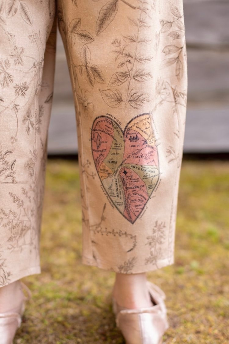 Market of Stars Map of my Heart Artist Pants