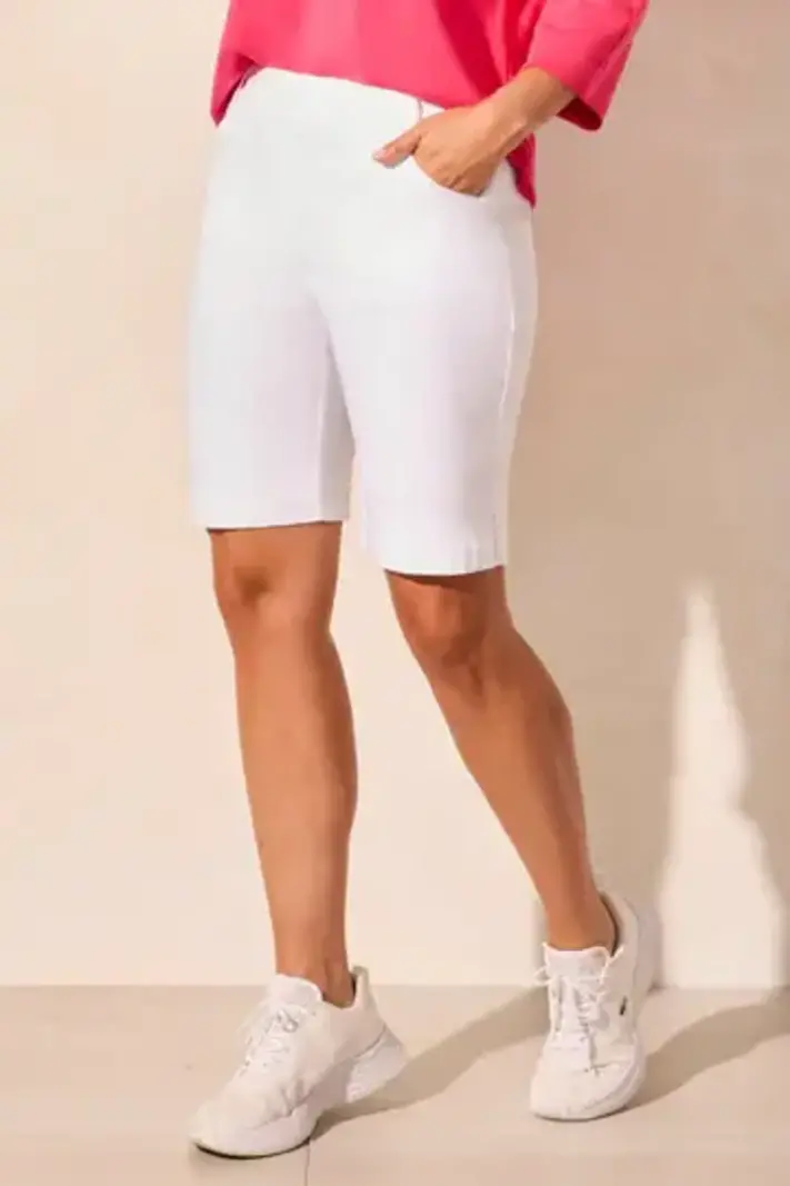 Tribal Flatten It Pull On Short W/ Slits 2058O -ss25-