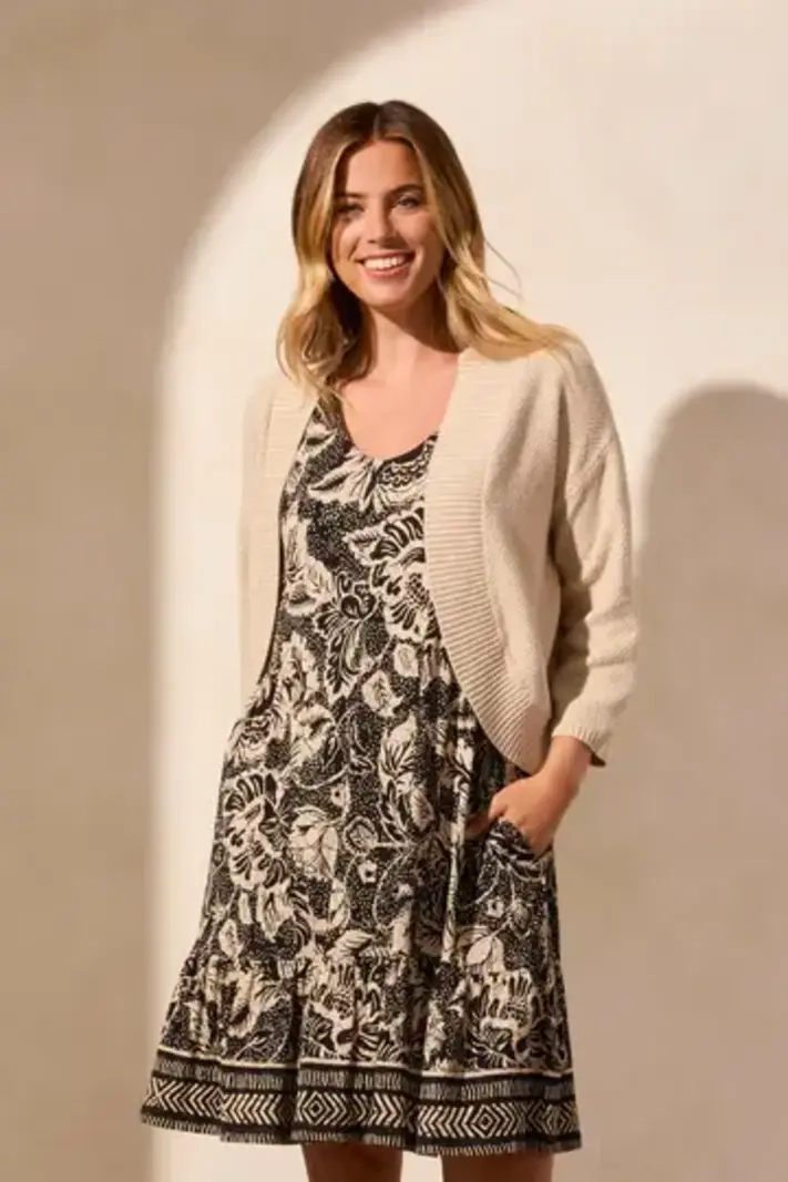 Tribal Cocoon Swt Cardigan 2205O -ss25-