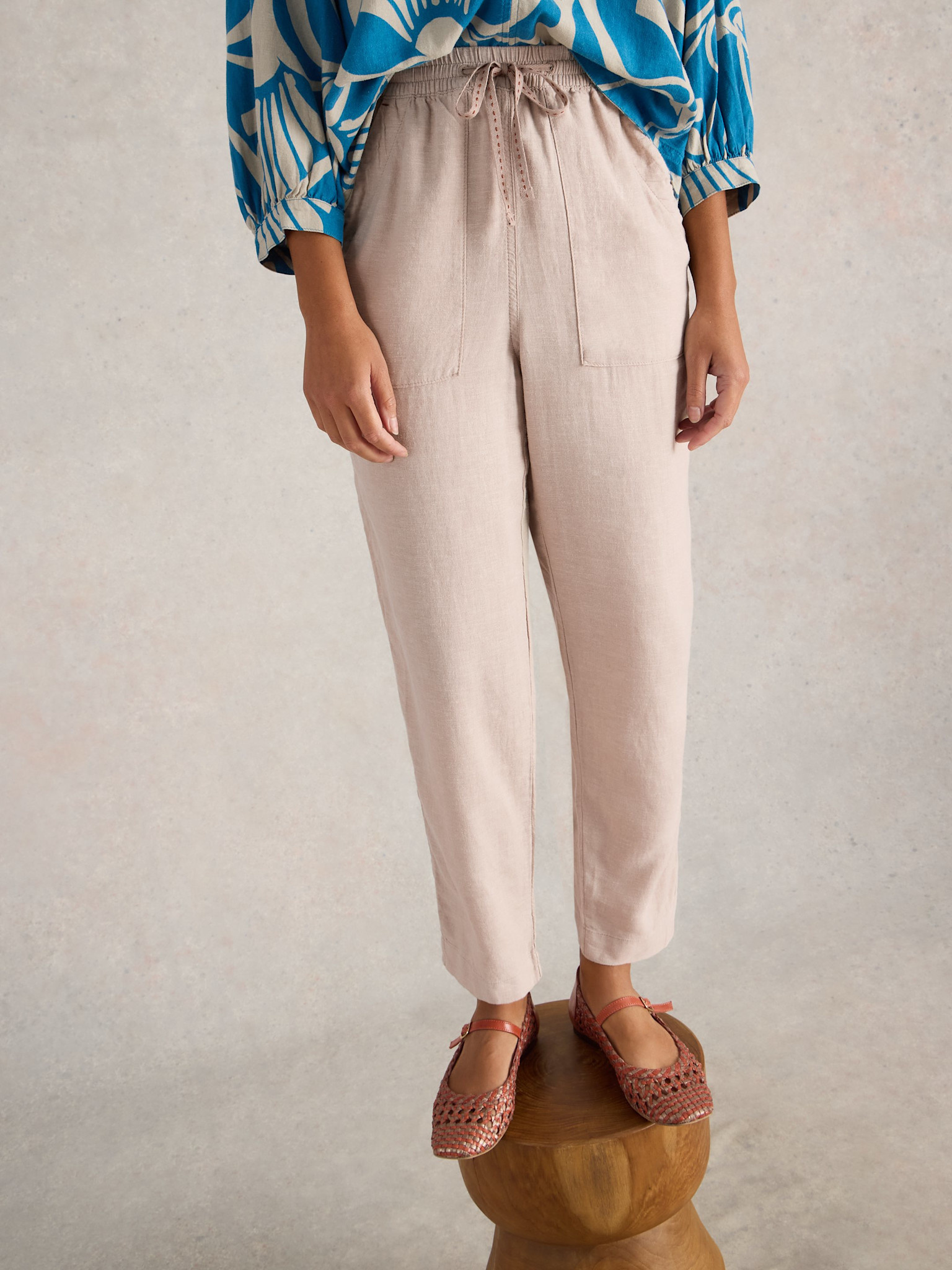 White Stuff Elle Linen Blend Trouser 442670
