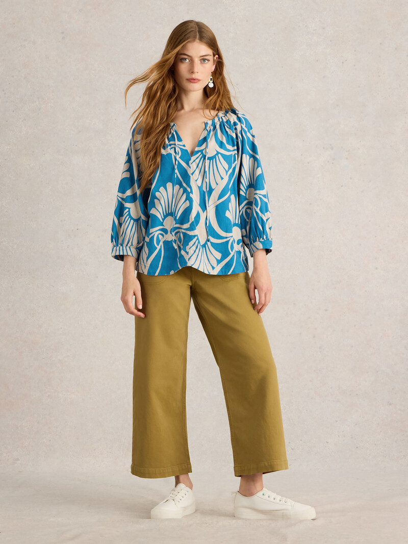 White Stuff Marley Linen Blend Top 442786