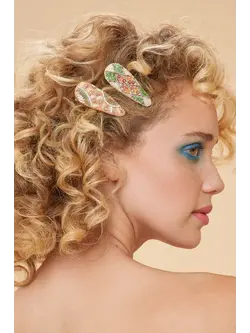 Powder Hair Clips (Set Of 2)