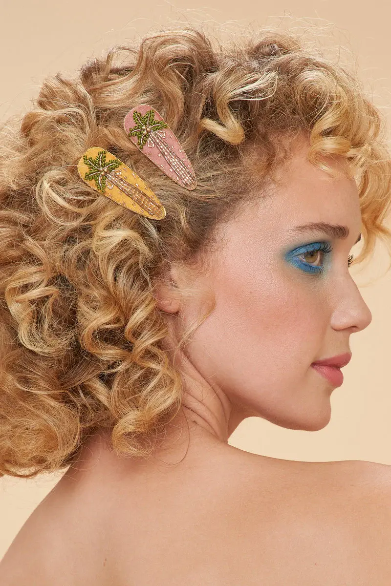 Powder Hair Clips (Set Of 2)