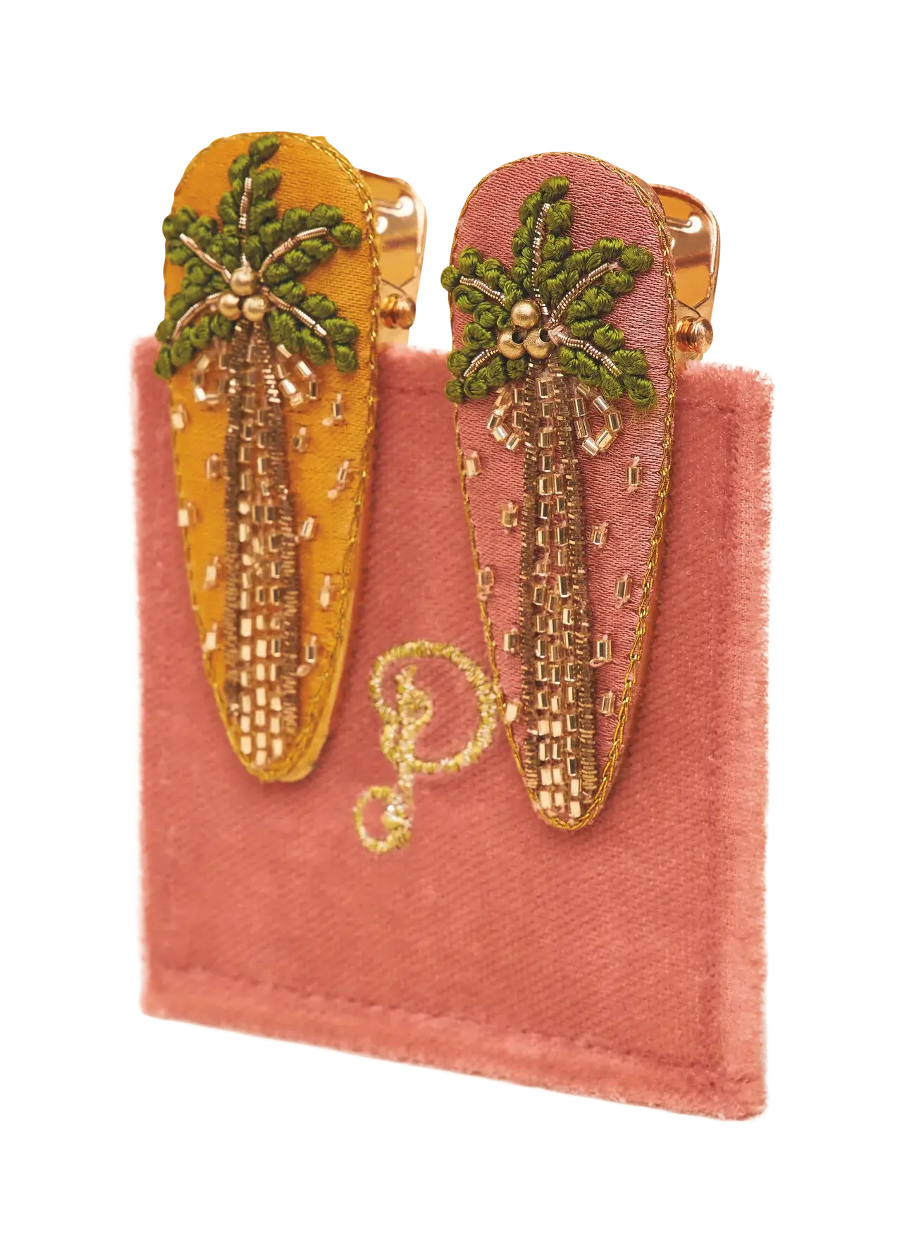 Powder Hair Clips (Set Of 2)