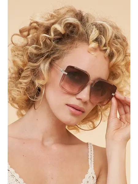 Powder Luxe Sunglasses Sutton in Rose