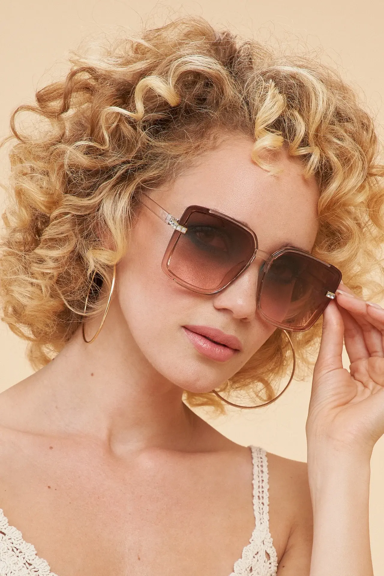 Powder Luxe Sunglasses Sutton in Rose