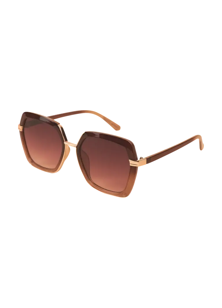 Powder Luxe Sunglasses Angelina in Mahogany