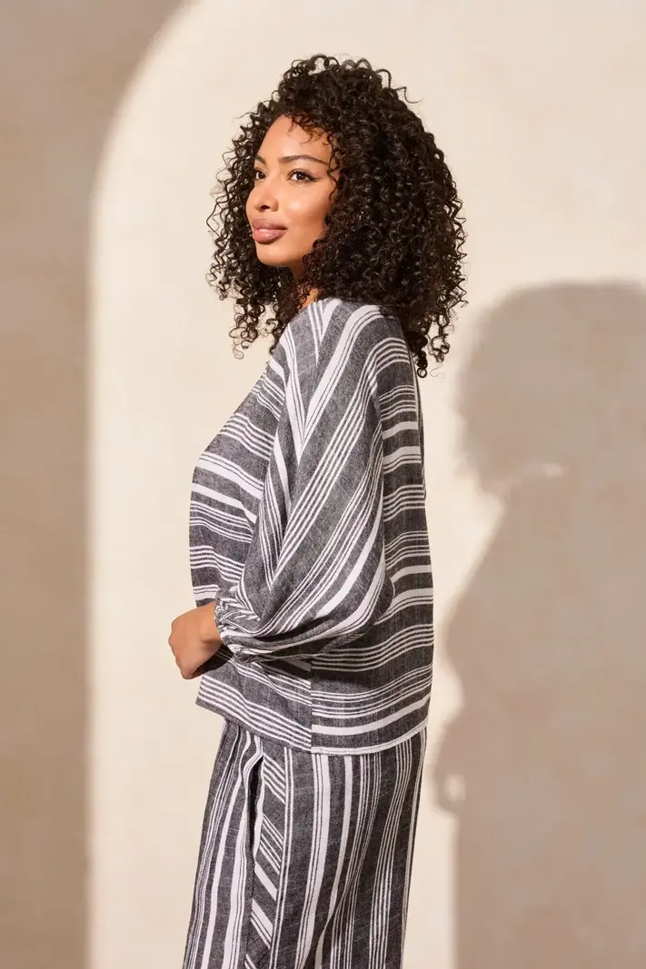 Tribal Boat Neck Blouse W/Dolman Sleeves 5752O -ss25-