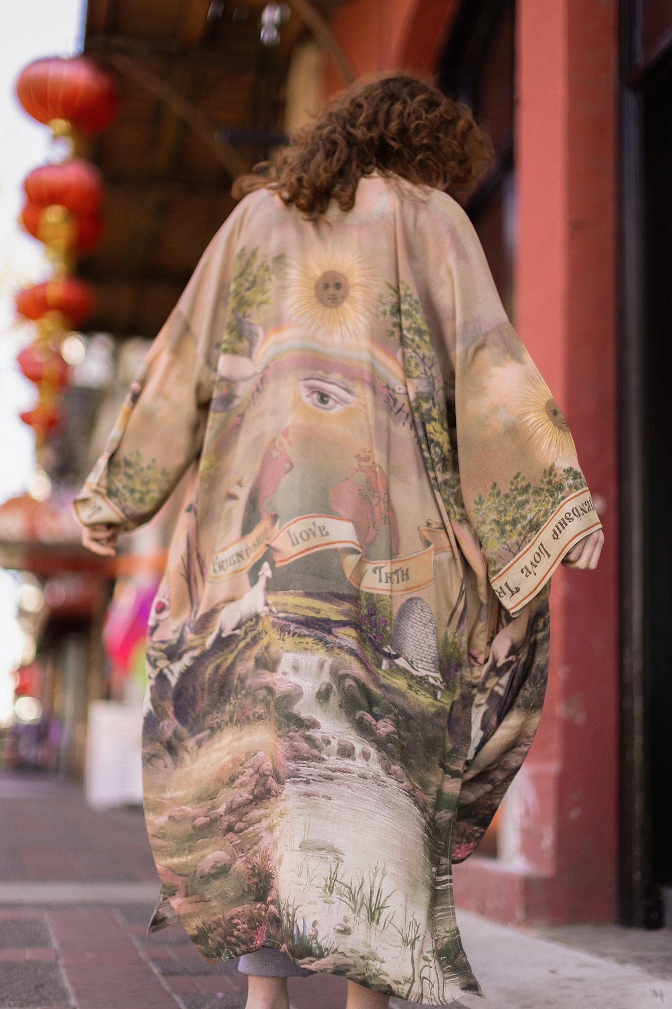 Market of Stars Friendship Love & Truth Vintage Wash Opera Duster